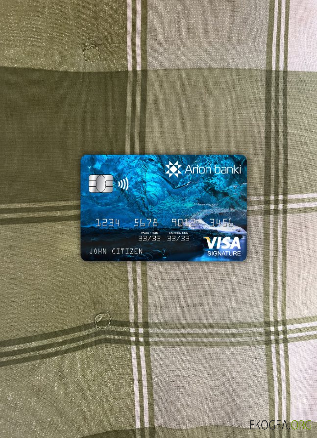 Islande Arion visa carte signature photolook avant